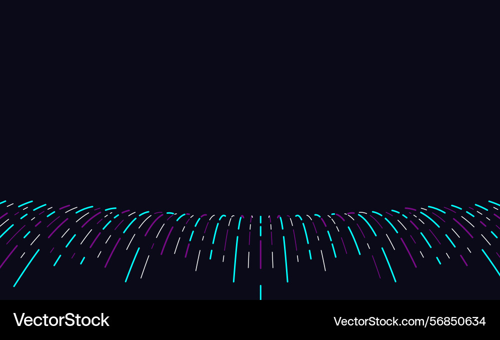 Abstract line curve colorful on dark background Abstract line curve colorful on dark background vector image