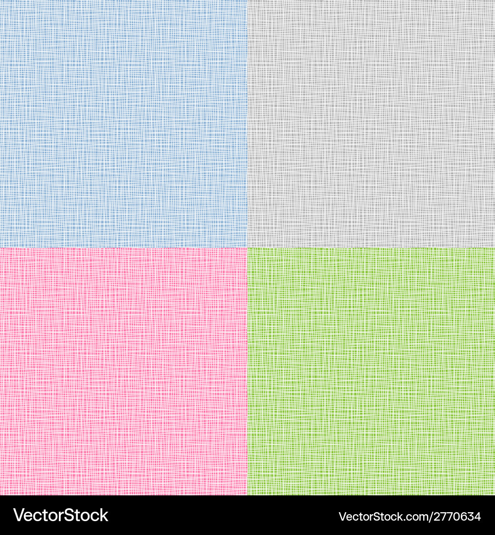Canvas Texture Patterns vector image