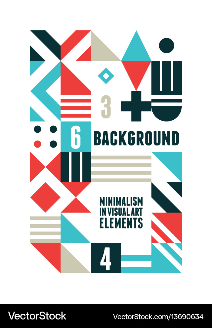 Geometric Minimal Background Vector Image