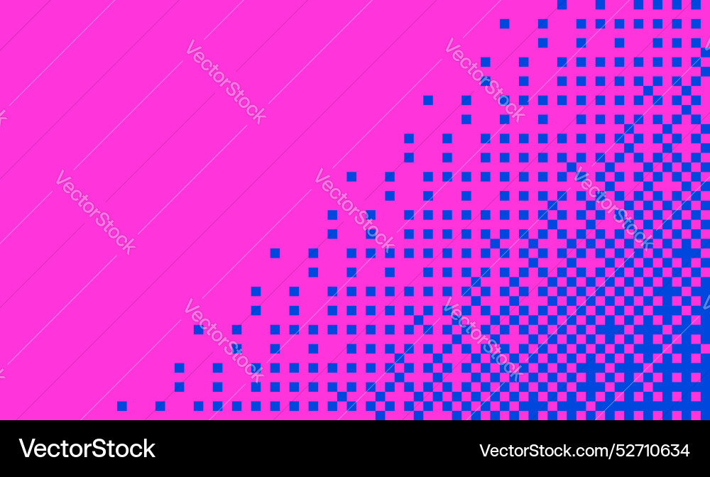 Halftone pixel dithering square tiles pattern Halftone pixel dithering square tiles pattern vector image