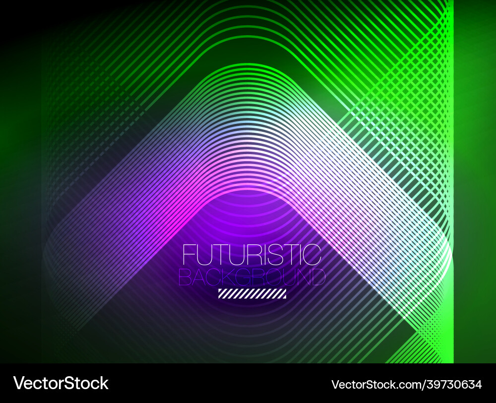 Neon color square shape lines abstract background Neon color square shape lines abstract background Vector Image