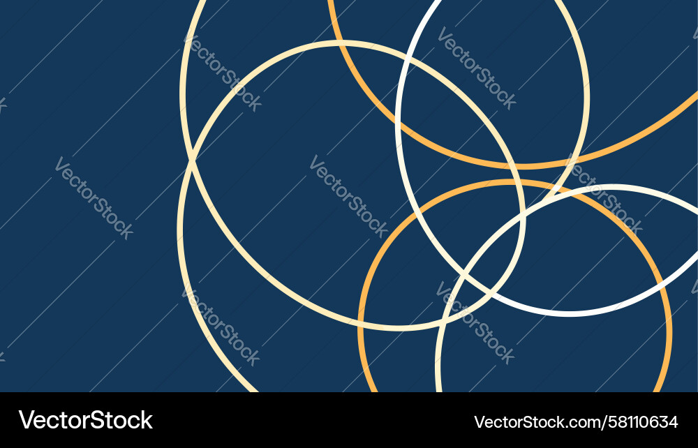 Overlapping Circle Pattern Vector Image