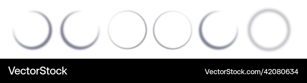 Realistic round shadow with soft edges gray Realistic round shadow with soft edges gray vector image