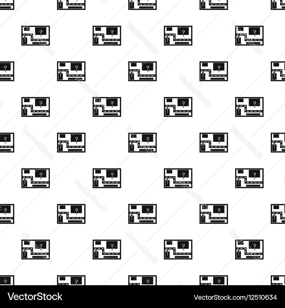 Road map pattern simple style Vector Image