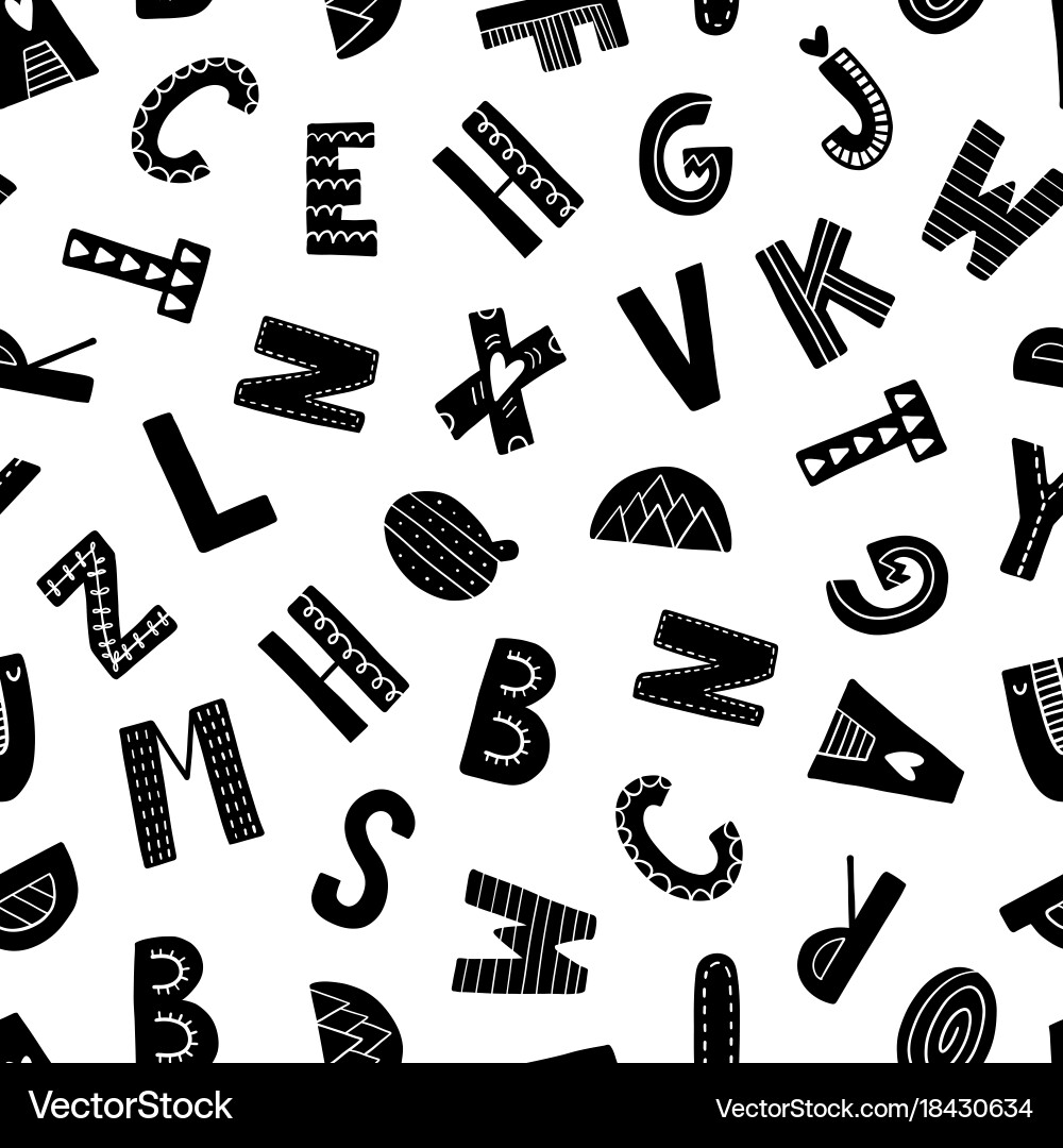 Scandinavian pattern vector image