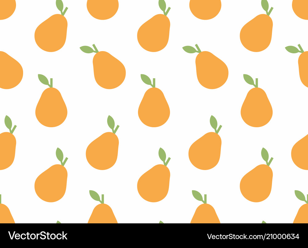 Seamless pattern with pear Vector Image