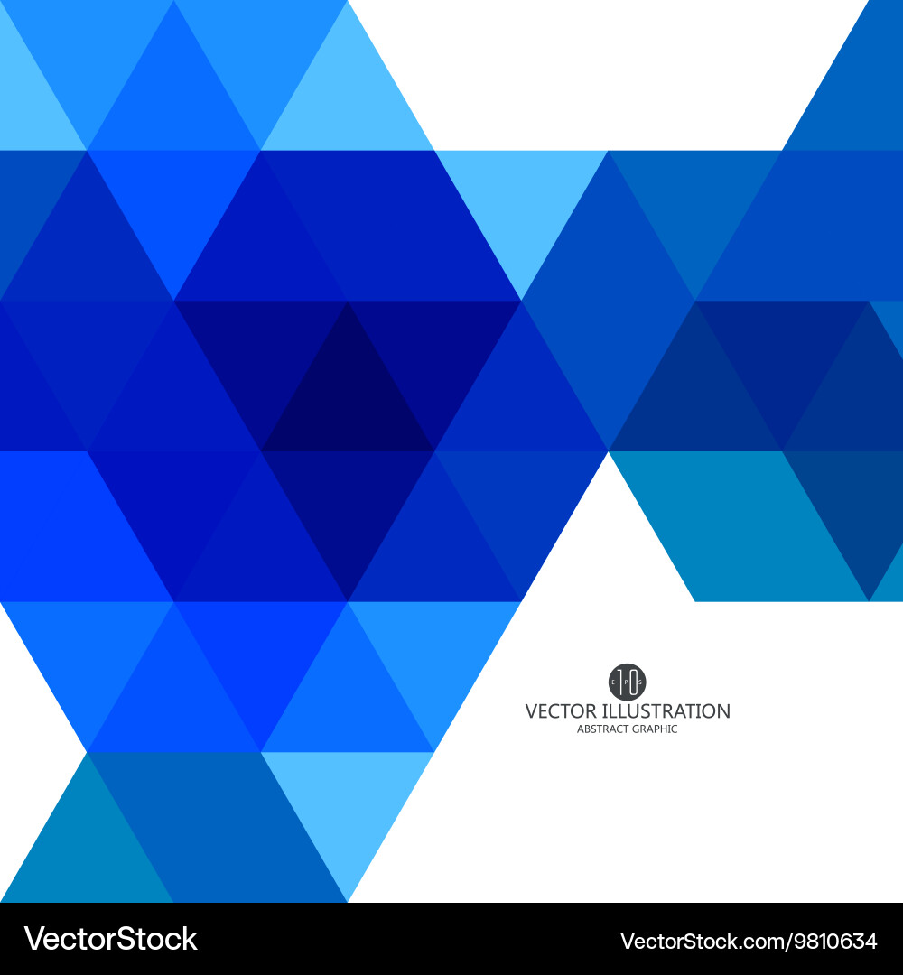 Triangular composition of abstract graphics Vector Image