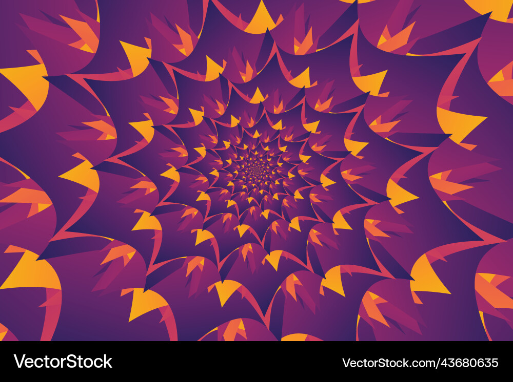 Abstract hypnotic pattern of multicolored gradient Abstract hypnotic pattern of multicolored gradient vector image