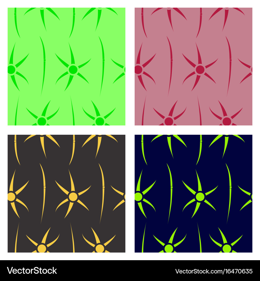Assembly of patterns in bright style Vector Image