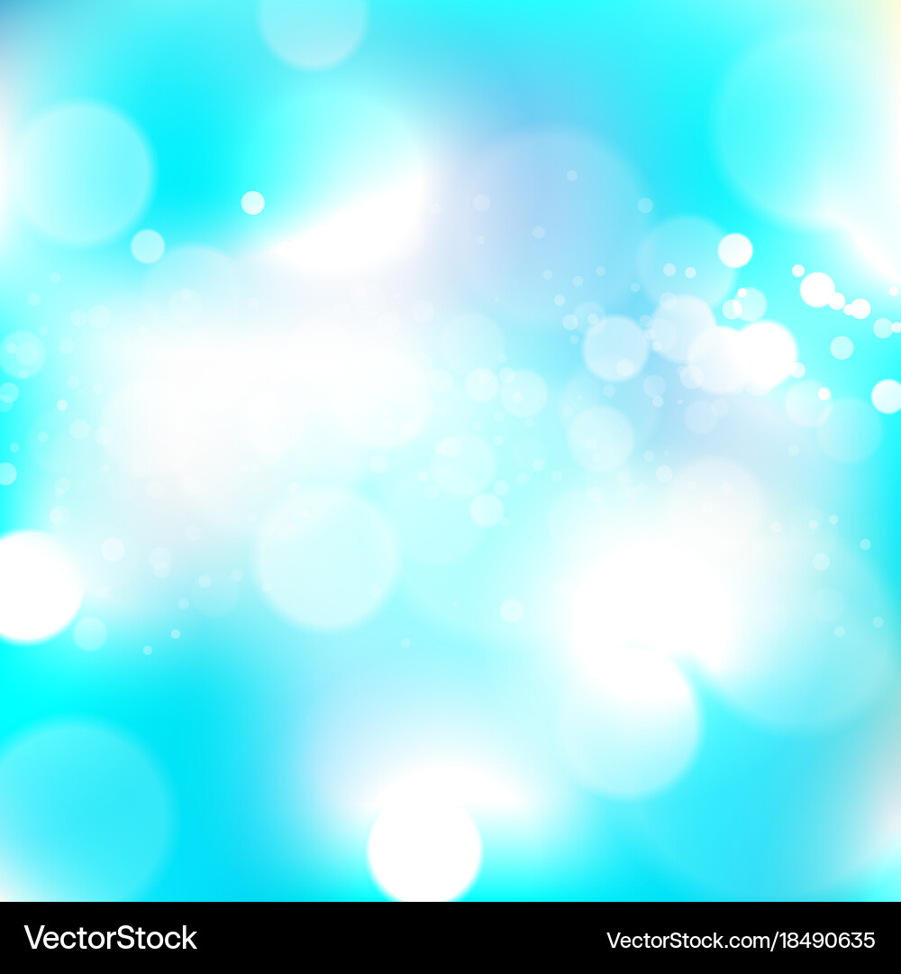 Blurred background with bokeh effect vector image