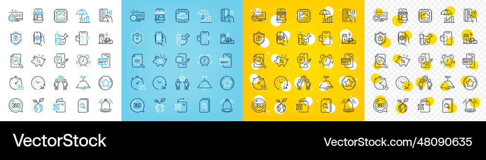 Icons Satz von qr Code kontaktlose Zahlung Icons Satz von qr Code kontaktlose Zahlung vektorbild