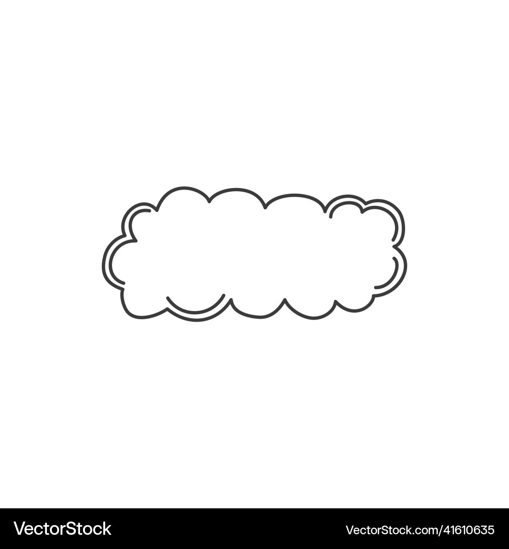 Leere Wolke abstrakte Memo Dialog Nachricht doodle Leere Wolke abstrakte Memo Dialog Nachricht doodle vektorbild