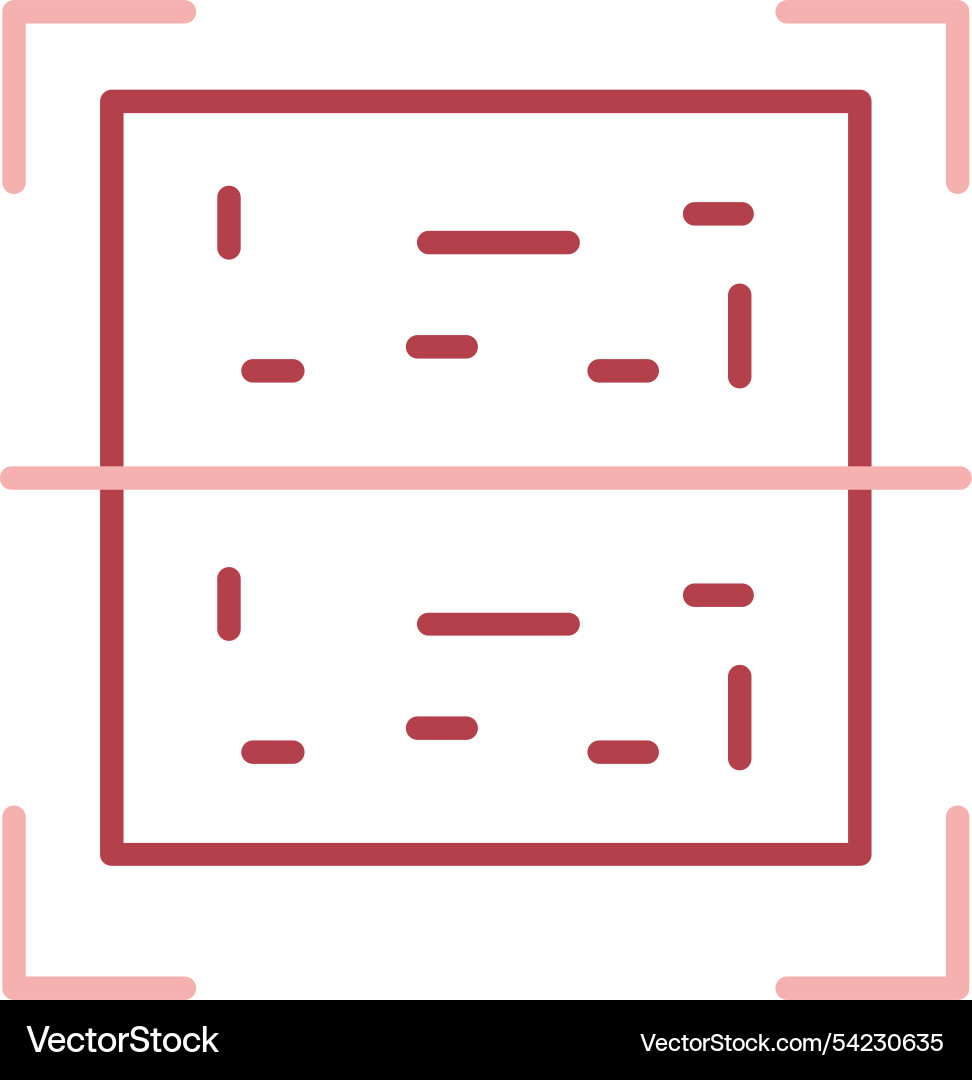 Qr code line fill icon Vector Image
