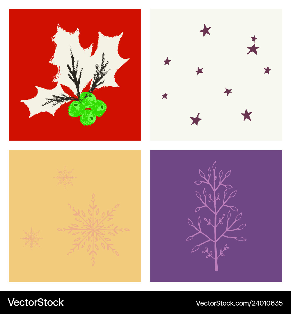 Set of snowflake icon sign design red background vector image
