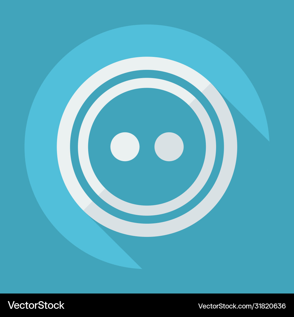 Flat modern design with shadow icon buttons Vector Image