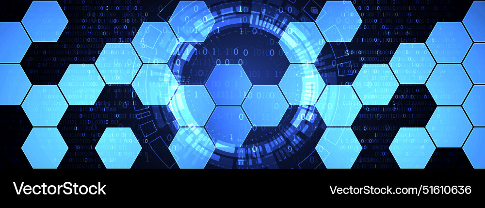 Hexagons on gradient color background hi-tech Hexagons on gradient color background hi-tech vector image
