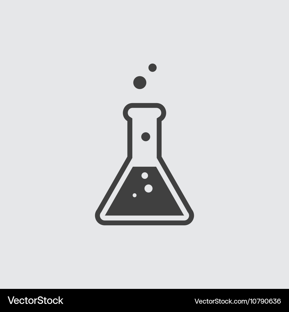 Laboratory Flask Icon vector image