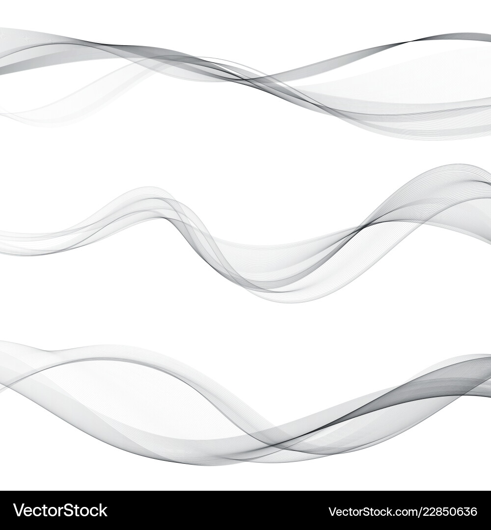 Modern futuristic soft smoke gradient flow lines vector image