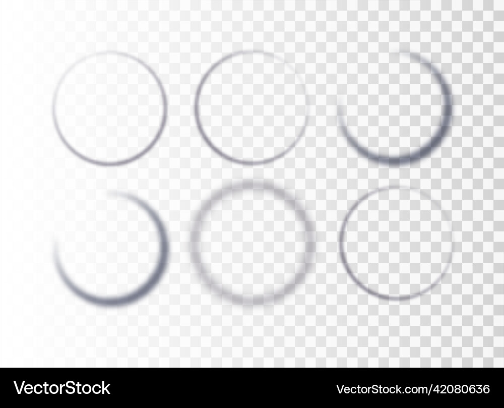 Realistic round shadow with soft edges gray Realistic round shadow with soft edges gray vector image