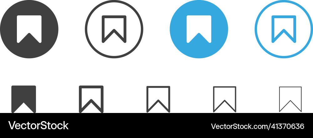 Save icon bookmark symbol - book mark button Vector Image