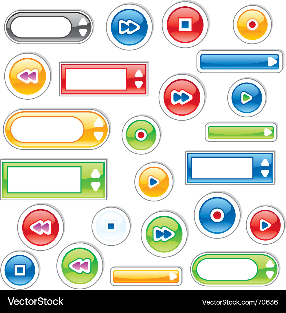 Web icons vector image
