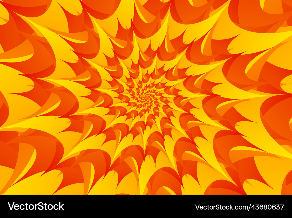Abstract hypnotic pattern of multicolored gradient Abstract hypnotic pattern of multicolored gradient Vector Image