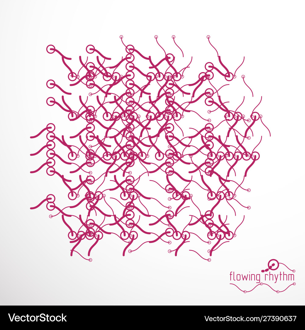 Abstract wavy lines rhythm pattern technical Abstract wavy lines rhythm pattern technical Vector Image