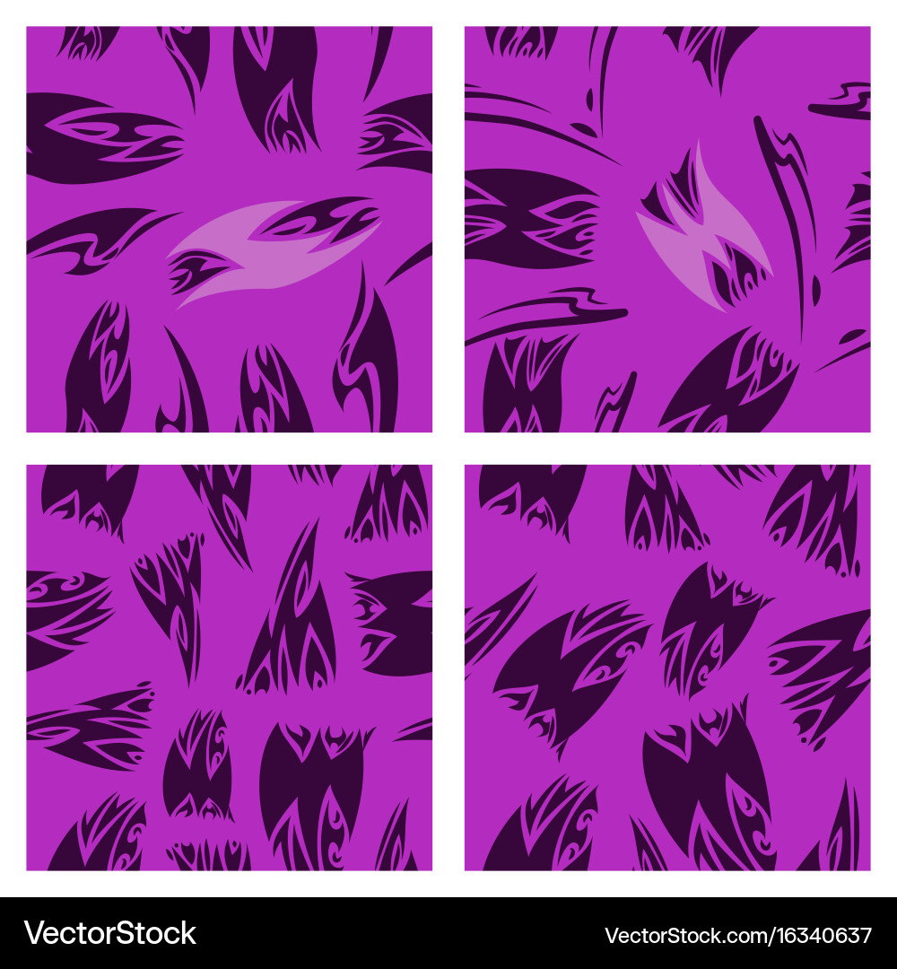 Assembly of patterns in striped style vector image