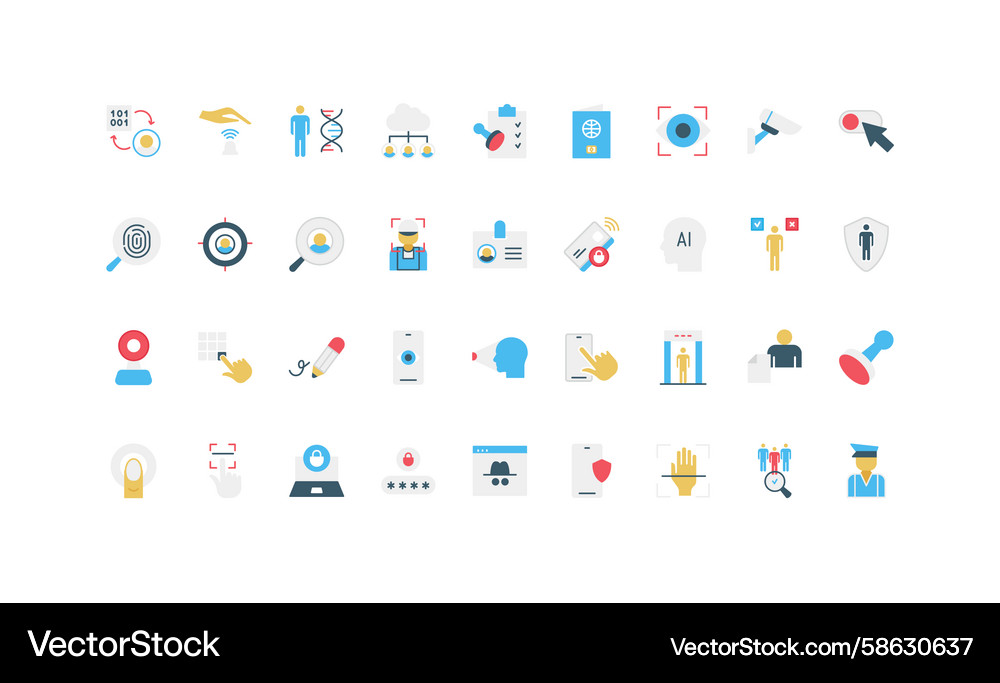 Digital Identity & Verification Vector Image