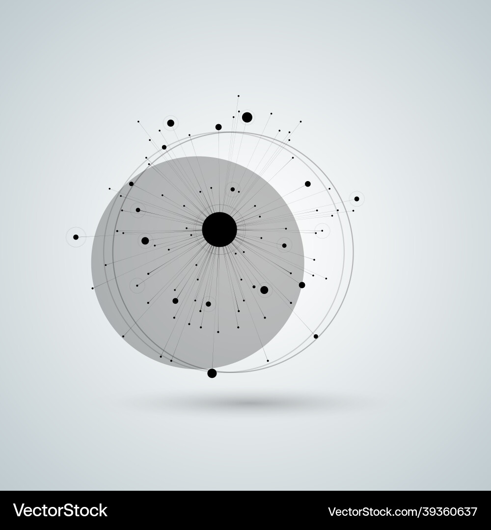 Dots and lines connect design Dots and lines connect design vector image