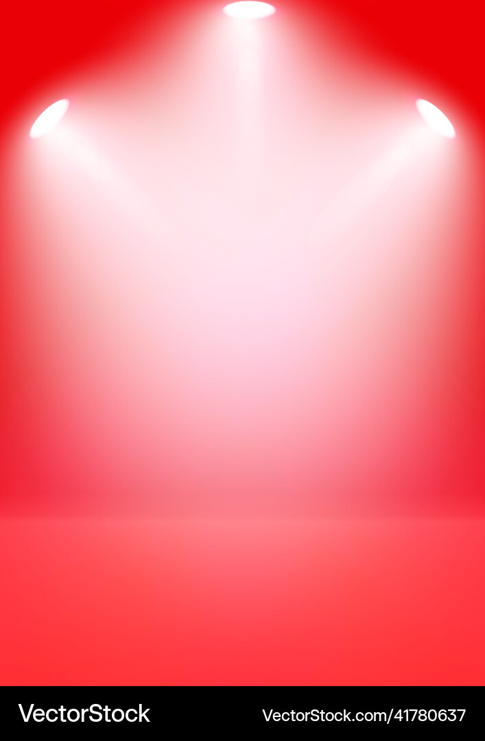 Graphics design spot light with red color Vector Image