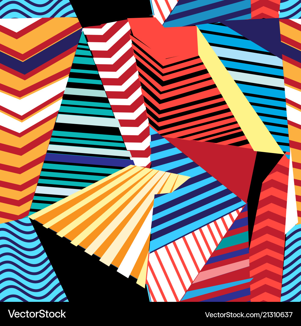 Multicolored geometric pattern Vector Image