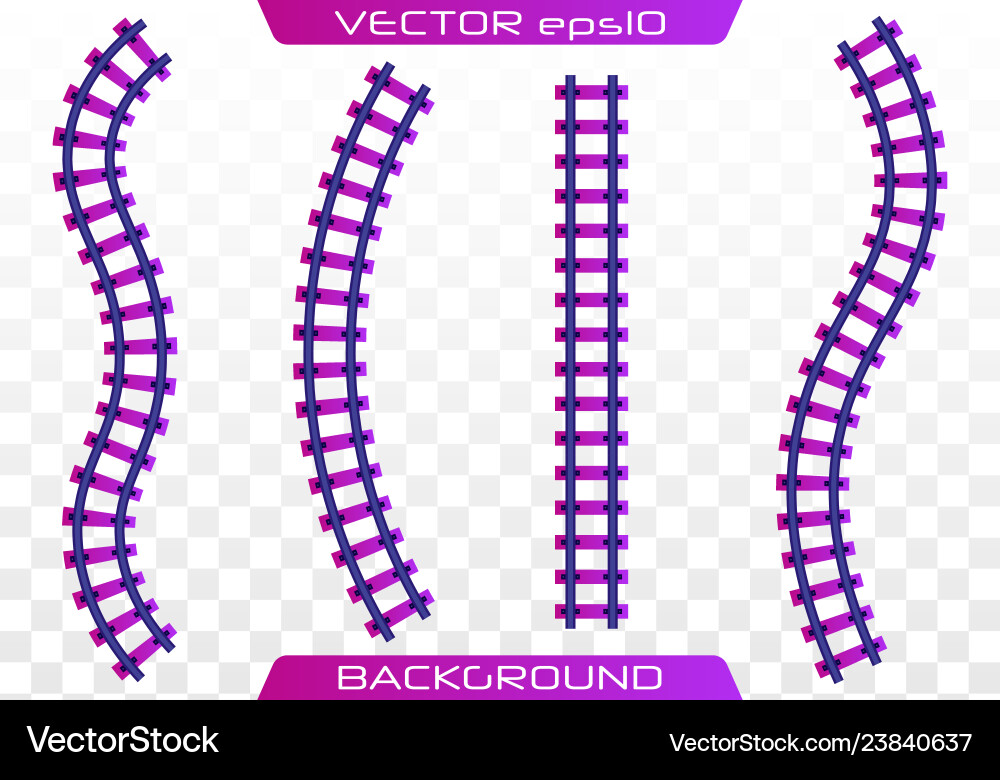 Rails and sleepers Rails and sleepers vector image