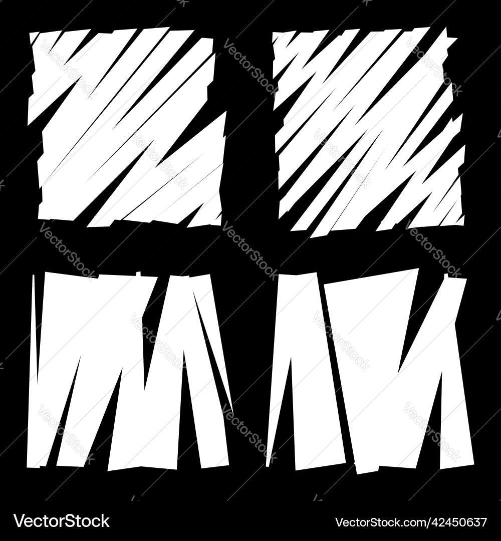 Slit slash fracture texture effect element Vector Image