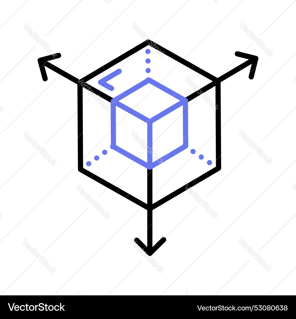 3d modeling design ready to use icon isolated Vector Image