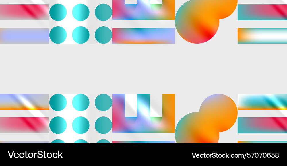 Abstract design features colorful rectangles Abstract design features colorful rectangles vector image