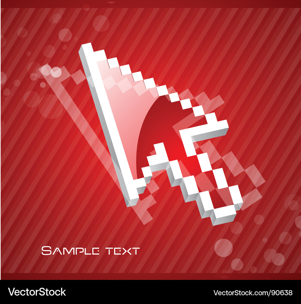 Digital cursor Vector Image