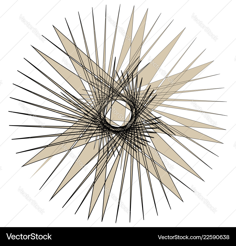 Geometric edgy random shape abstract textured Vector Image