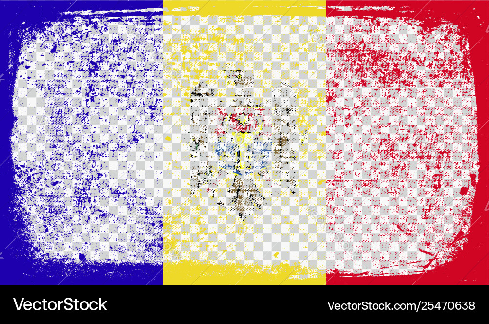 Grounge-styled flag Grounge-styled flag vector image