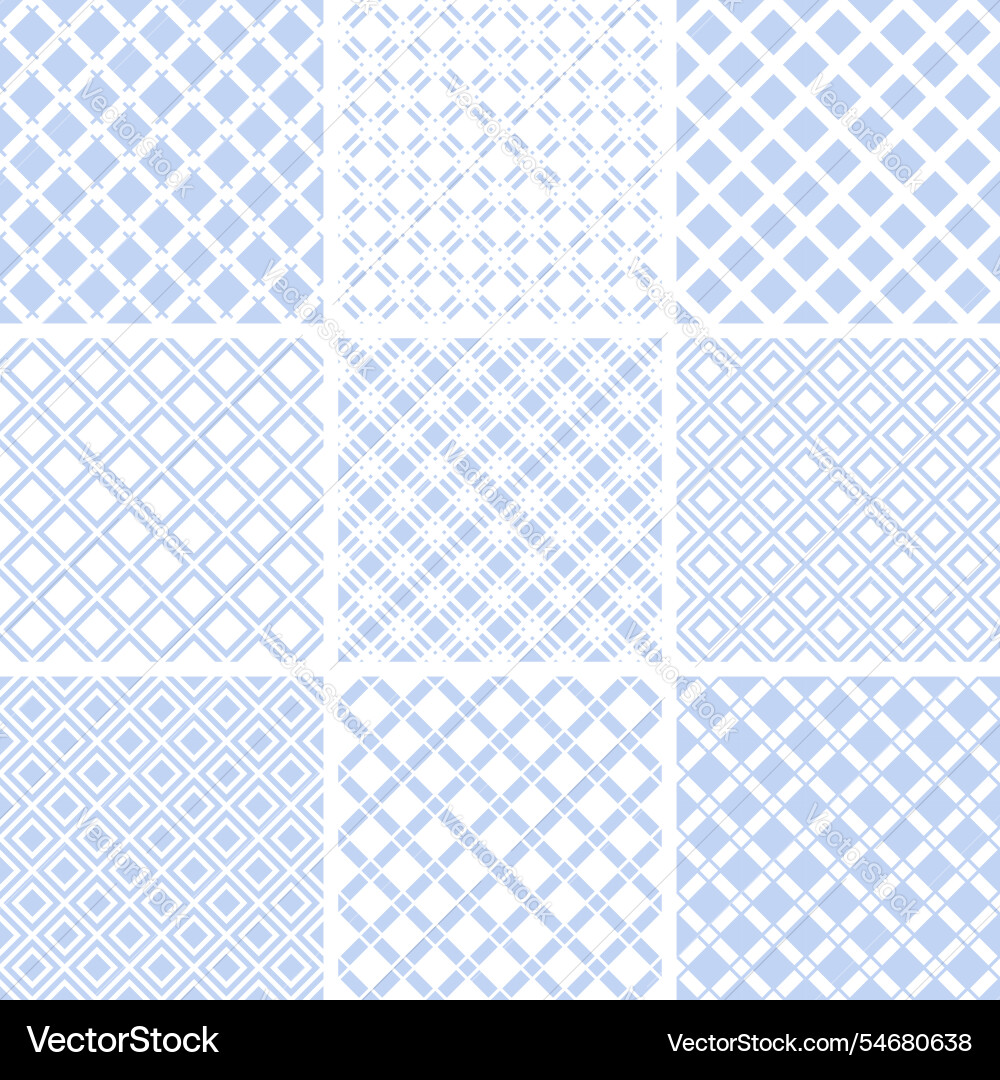 Seamless checked patterns Seamless checked patterns vector image