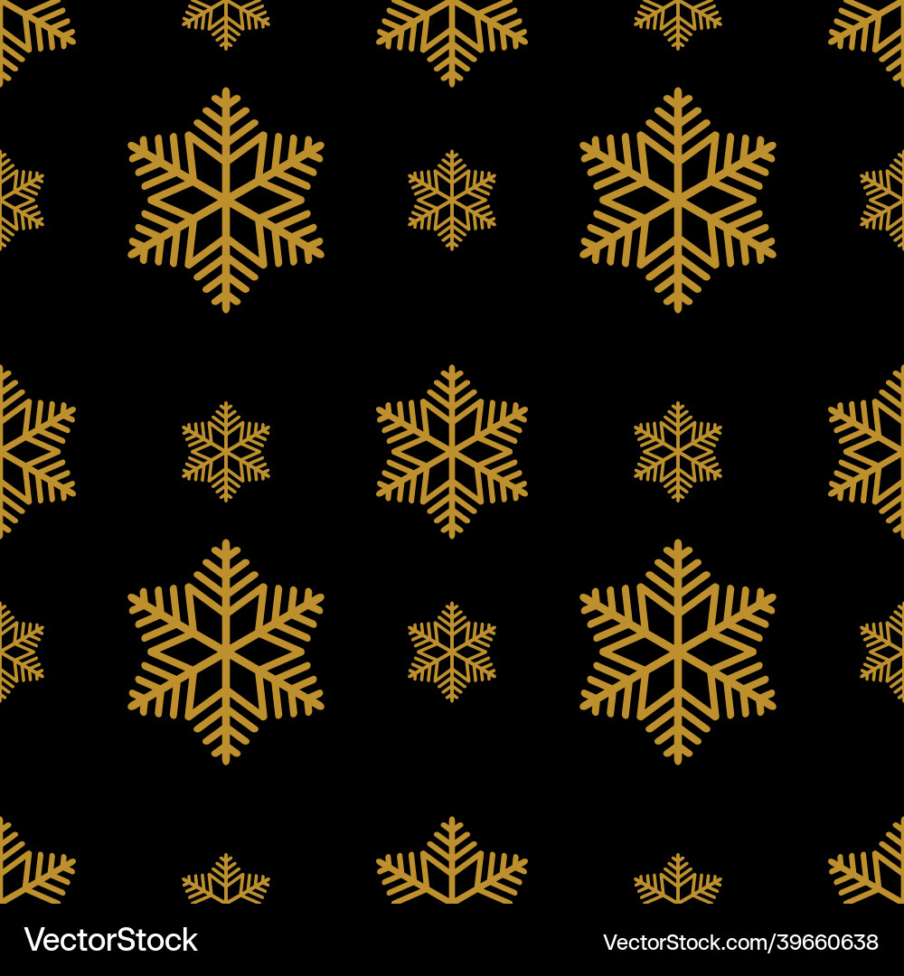 Seamless pattern with snowflakes Vector Image