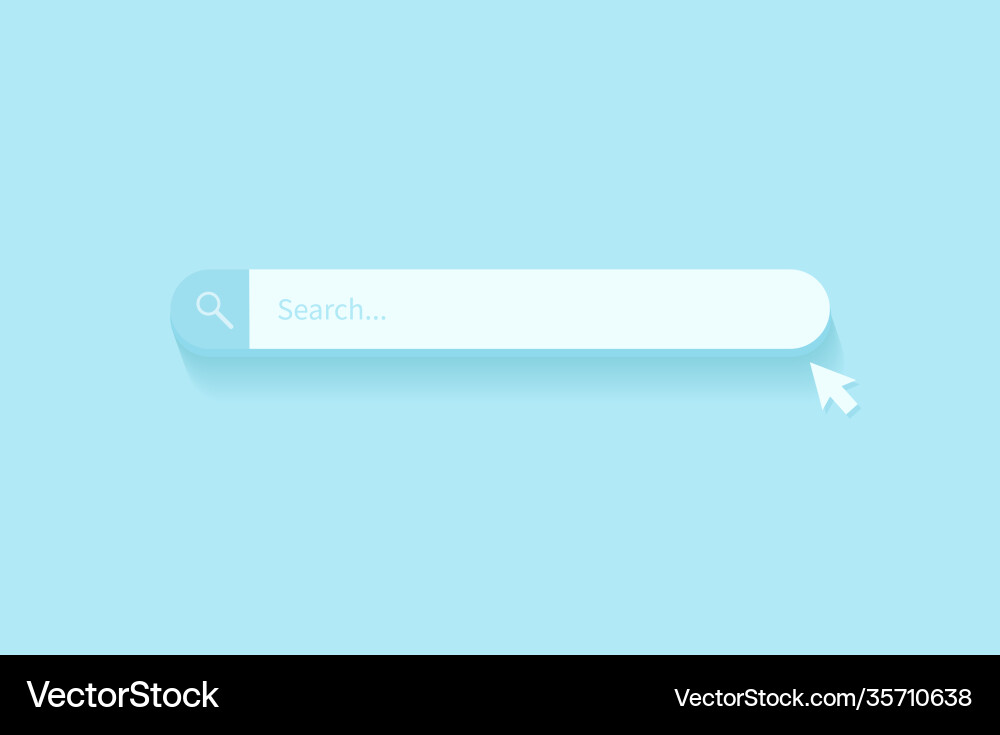 Search bar design element for ui Search bar design element for ui vector image
