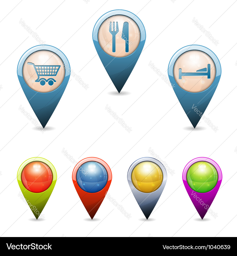 3d pointers Vector Image