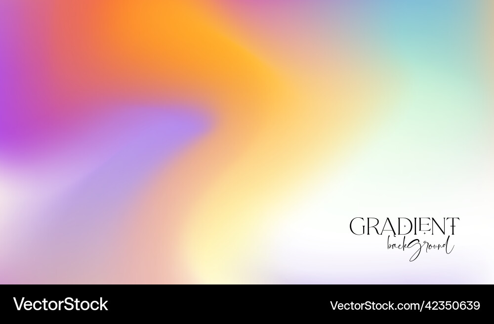Abstract Colorful Flowing Gradient Vector Image