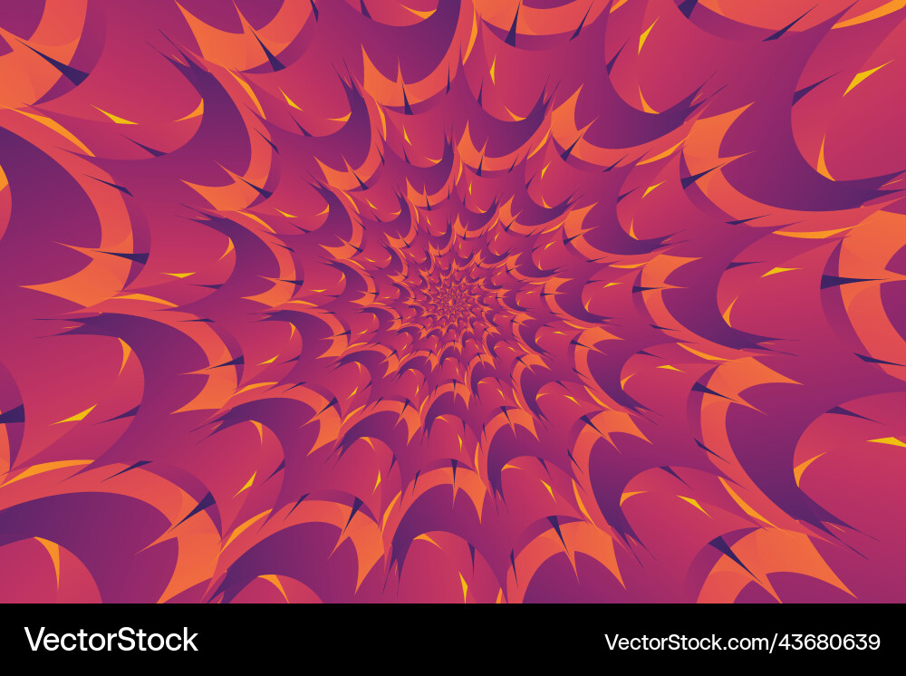 Abstract hypnotic sun pattern with sharp gradient Abstract hypnotic sun pattern with sharp gradient vector image