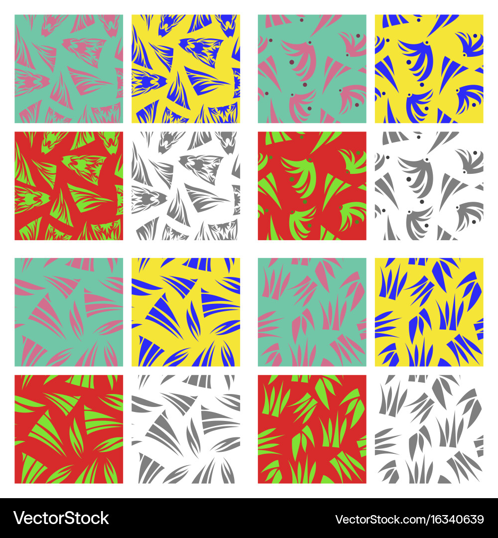 Assembly of patterns in oriental style vector image