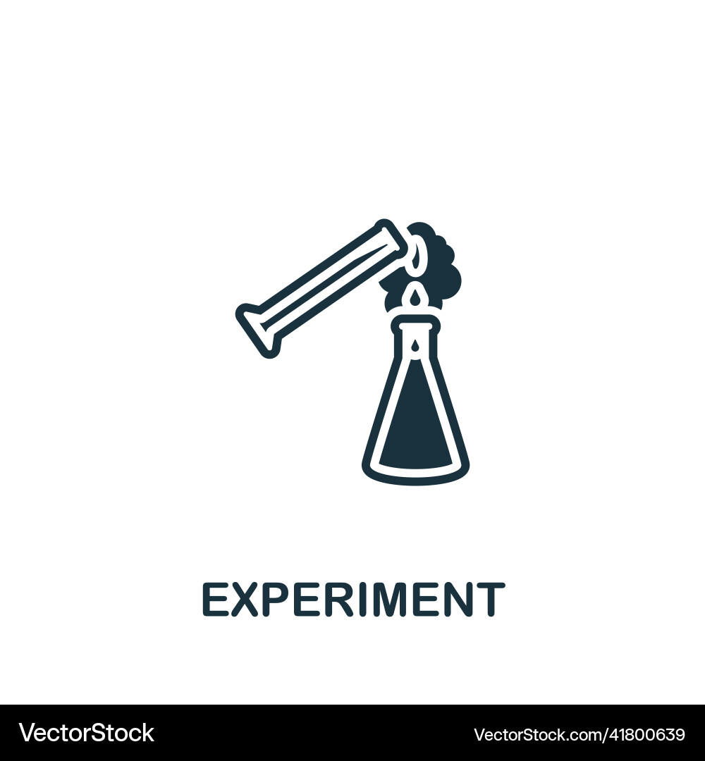 Experiment icon monochrome simple Experiment icon monochrome simple Vector Image