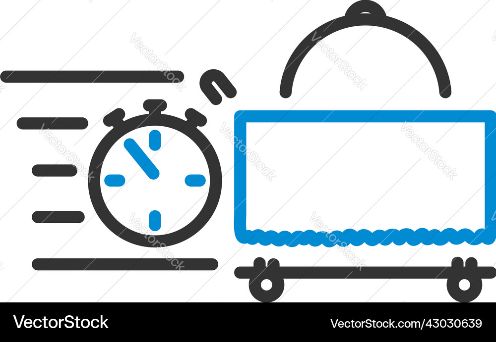 Fast room service icon vector image