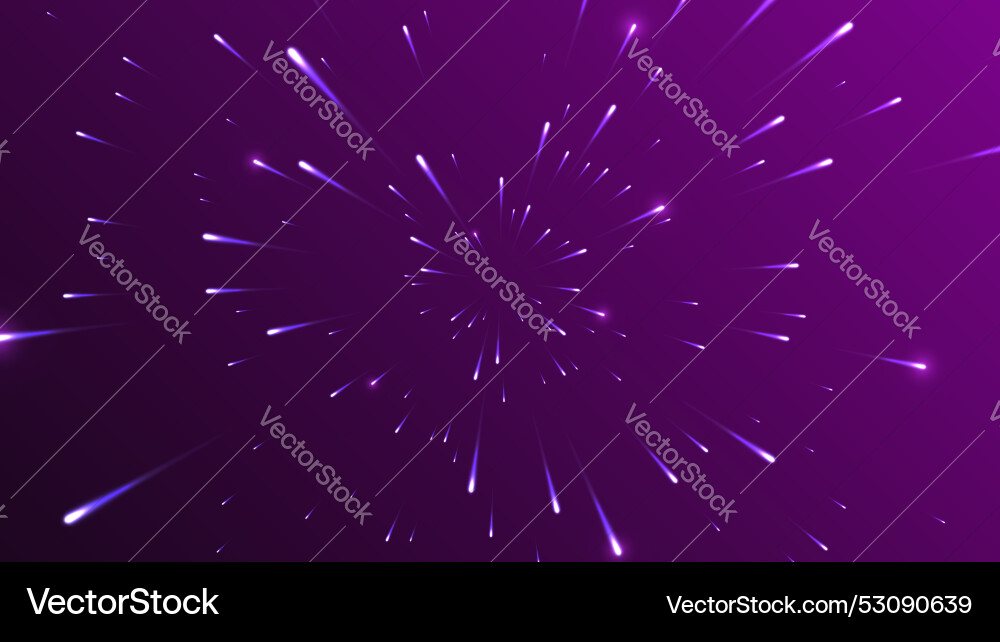 Light effect dynamic radial glowing lines vector image