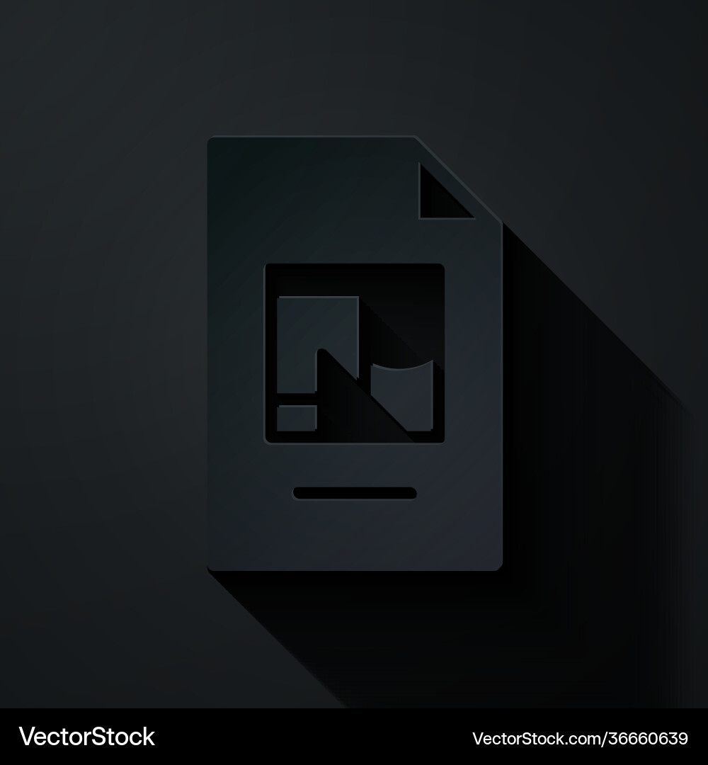 Paper cut file document with icon Paper cut file document with icon vector image